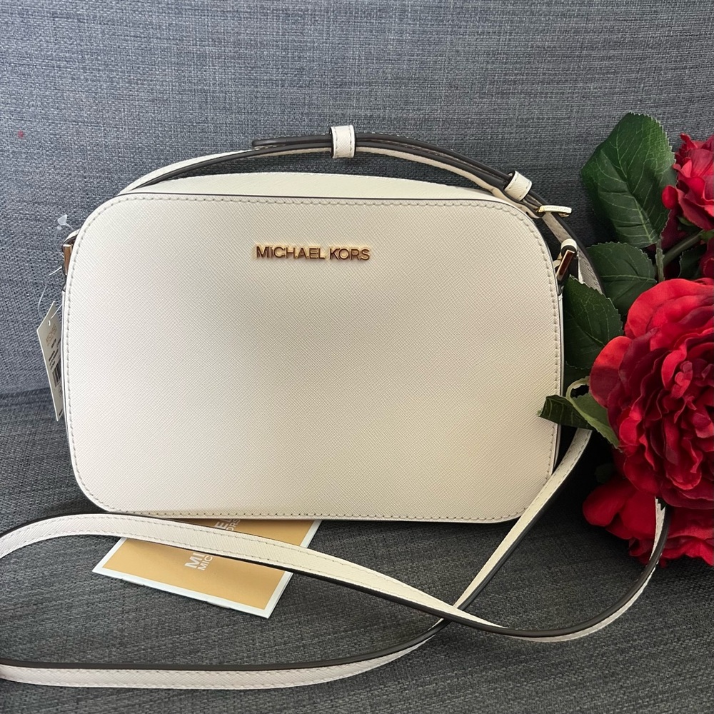 NEW MICHAEL KORS HOUSTON LARGE ZIP CROSSBODY BAG PURSE